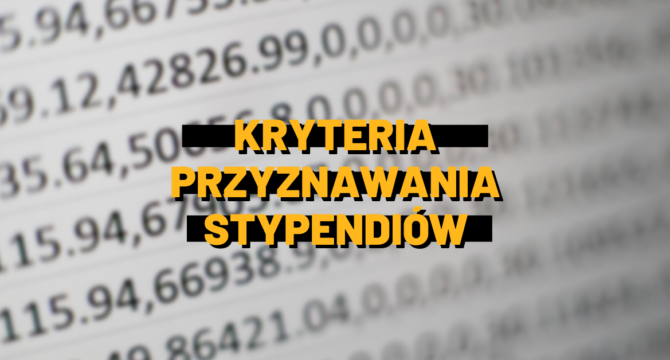 kryteria przyznawania stypendiów