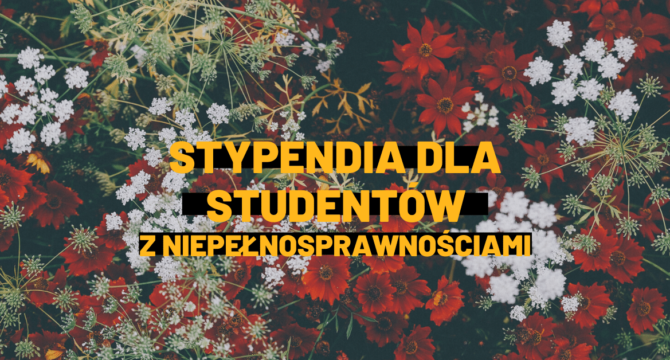 Stypendium dla osob z niepelnosprawnosciami.