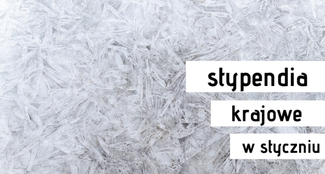 zdjecie mrozu na szybie ilustrujące artykuł Stypendia krajowe - styczeń