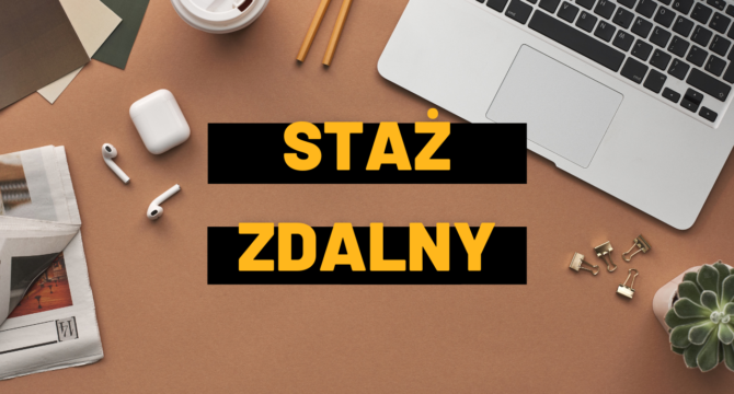 Zdalny staż grafika dekoracyjna do artykułu