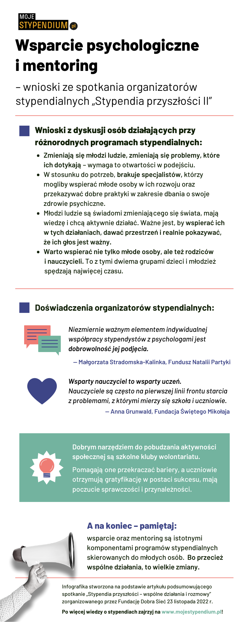 Infografika krótka podsumowująca treść powyższego artykułu