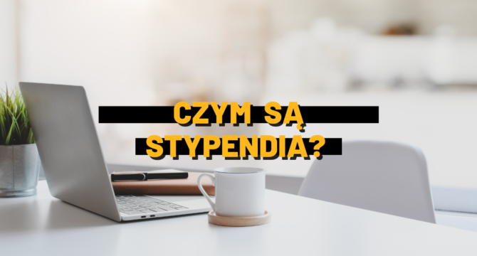 Co to są stypendia grafika dekoracyjna do artykułu ze zdjęciem laptopa