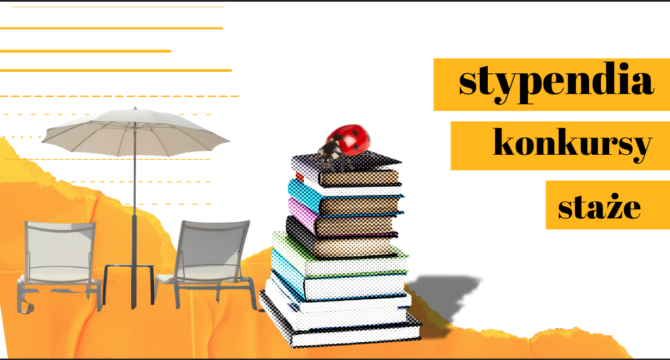 Grafika z biedronką ilustrująca artykuł Aktualne oferty - stypendia, konkursy, staże 2