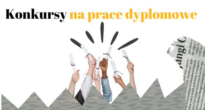 grafika z dyplomami ilustrująca artykuł Konkursy na prace dyplomowe - zestawienie2