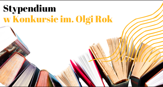 grafika ilustrująca artykuł Stypendia dla bibliotekarek w Konkursie im. Olgi Rok 2025