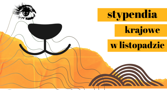 Listopad - stypendia krajowe grafika z uśmiechem 2